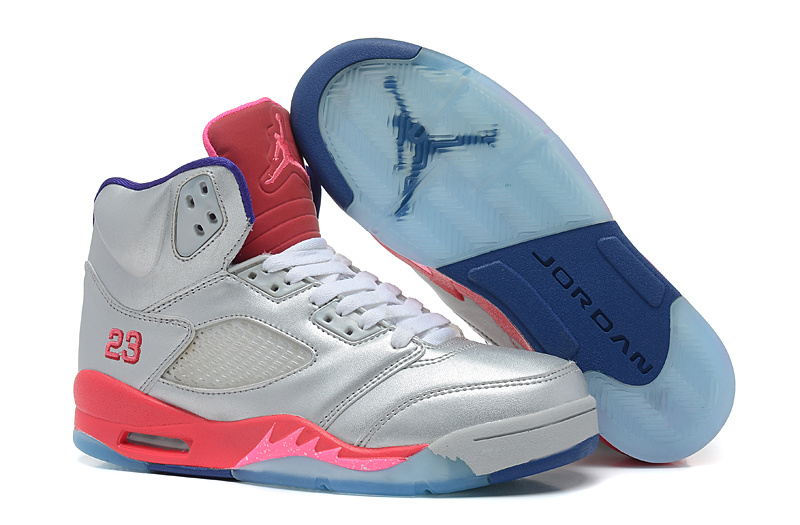 Air Jordan 5 Women Shoes Aaa White/Red Online
